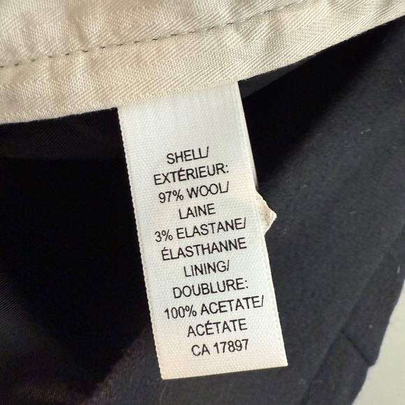 Banana Republic “Martin Fit” Wool Stretch Dress Pants – Black (Size 4) | Classic - Picture 6 of 8